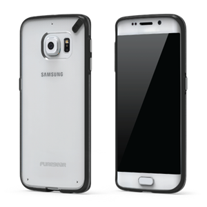 תמונה של Slim shell Galaxy S6 edge Clear/Black Pure Gear